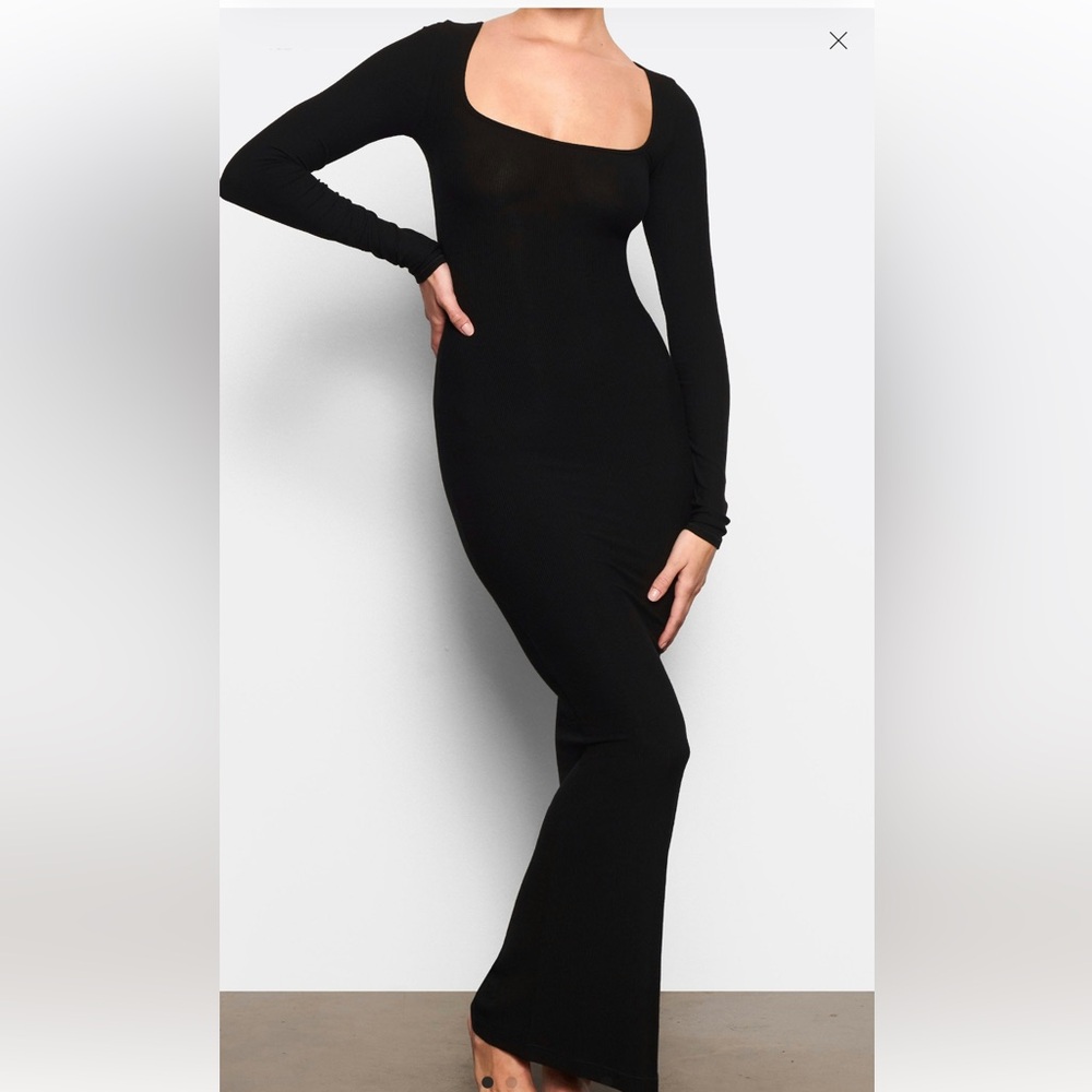 Skims Soft Lounge Long Sleeve Dress